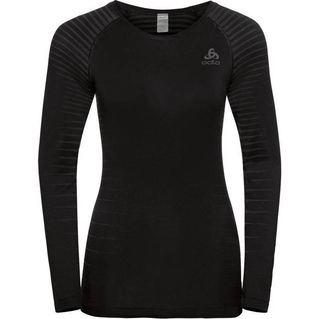 Women's Performance Light Long Sleeved Baselayer Top, Black - 10