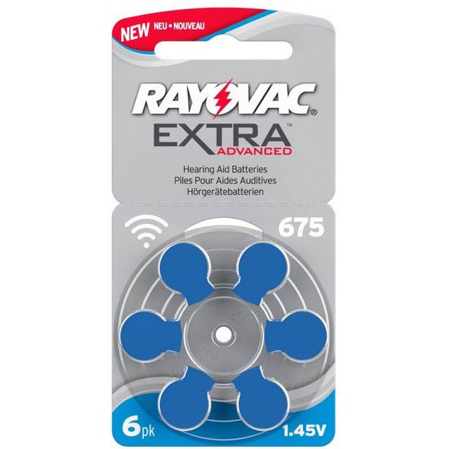 Hörapparatsbatterier Rayovac Extra 675 / A675