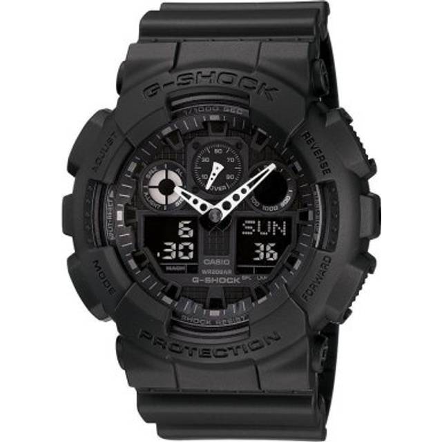 Refurbished Casio G-Shock Analog Digital Black Dial Quartz GA-100-1A1 200M Men&#39;s Watch