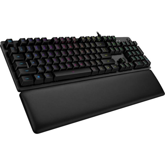Logitech Gaming G513 - Tangentbord - bakgrundsbelyst - USB - Nordisk - tangentbrytare: GX Brown Tactile - kol