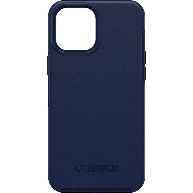OtterBox Symmetry+ skal för iPhone 12 Pro Max med MagSafe, stöttåligt, fallsäkert, skyddande tunt skal, testad till militärstandard x3, Blå