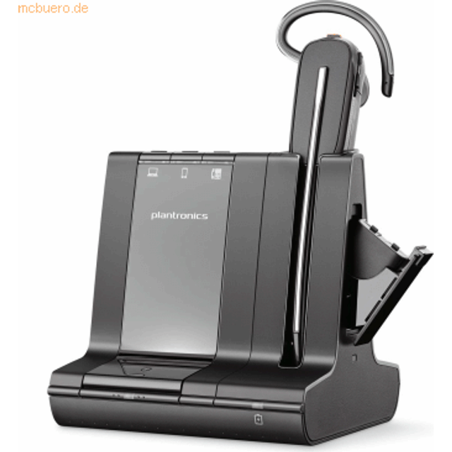 POLY Savi 8245 Microsoft Teams Certified DECT 1880-1900 MHz USB-A Headset +D400