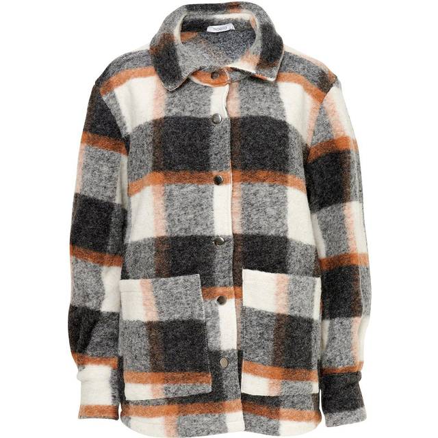 Viksa Jacket Wool Grey/camel Checks