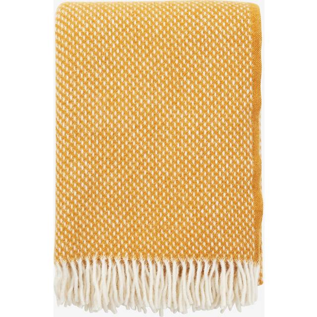 Klippan Yllefabrik Preppy pläd Senap - Gul