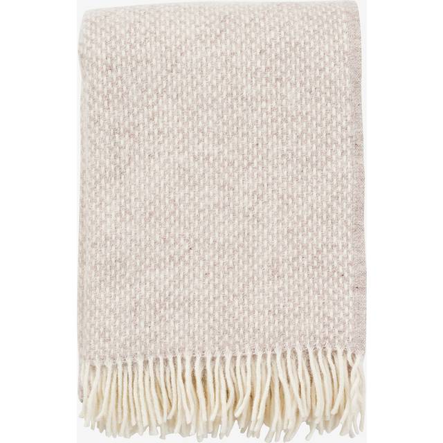 Klippan Yllefabrik Preppy pläd Beige melange