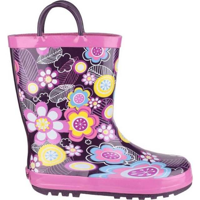 Cotswold Puddle Boot Waterproof Wellington Kids Girls | Wellingtons  | Flower  | UK Size 10