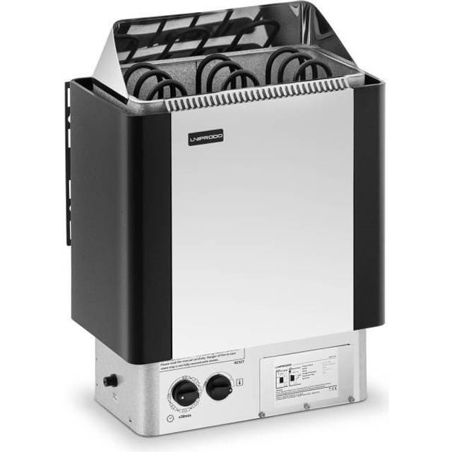 Uniprodo Saunaovn - 4,5 kW - 30 til 110 °C UNI_SAUNA_S4.5KW