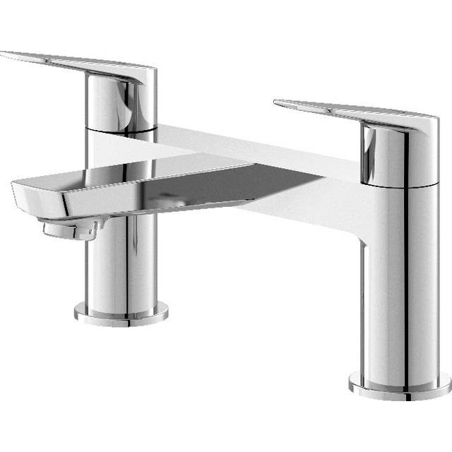 Hudson reed drift bath filler tap modern deck mounted brass chrome bathroom