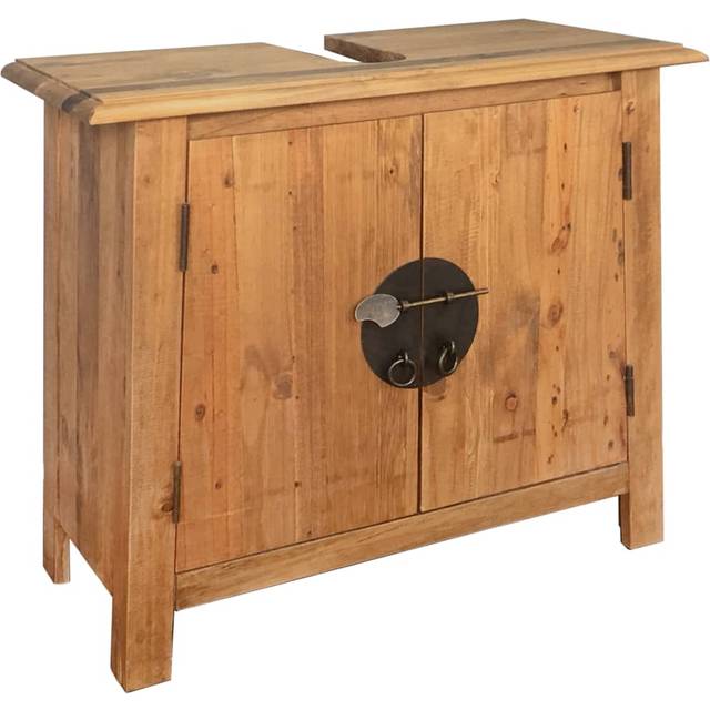 Badrumsunderskåp massiv furu 70x32x63 cm