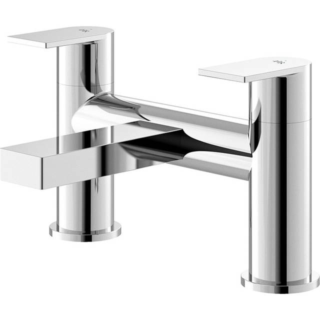 Sottile Bath Filler Tap Pillar Mounted - Chrome - Hudson Reed