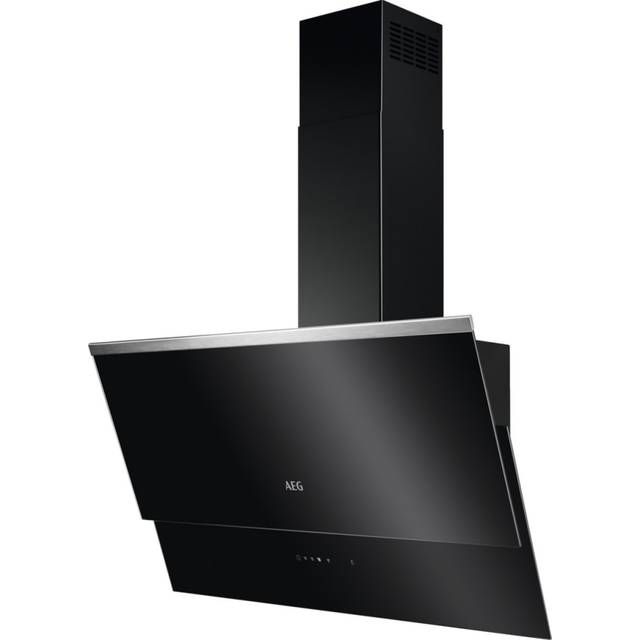 AEG DVB5860B 80cm Angled Chimney Cooker Hood - Black