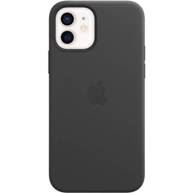 iPhone 12/12 Pro läderfodral med MagSafe (svart)
