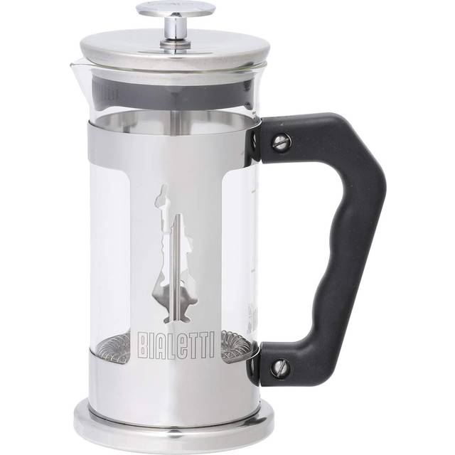 Bialetti french press coffee maker preziosa 350ml coffee pot - glass silver