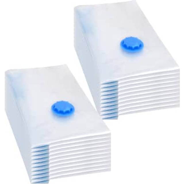 vidaXL Vacuum Travel Storage Bags Clothing Bags 60x40 cm 20 pcs - Transparent