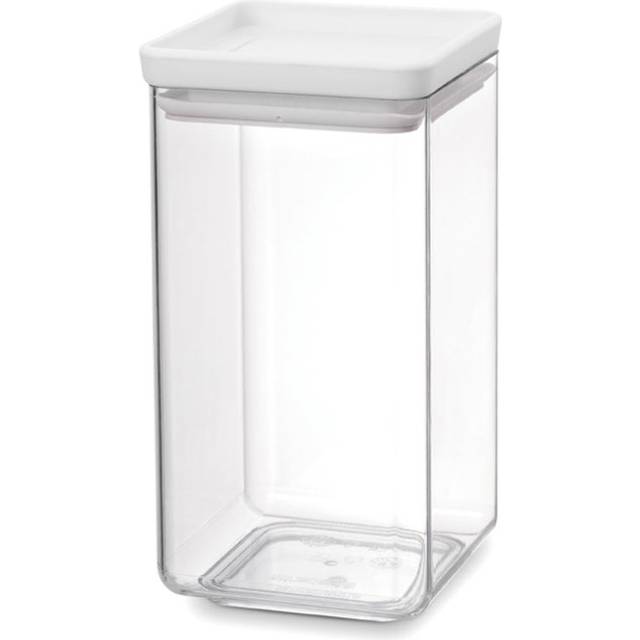Brabantia TASTY+ square storage jar 1.6 L Light grey