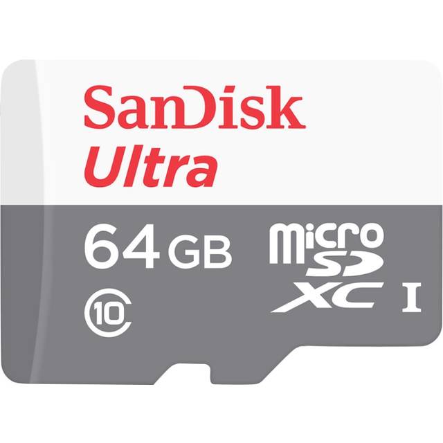 SanDisk Ultra - Flash-minneskort - 64 GB - Class 10 - mikroSDXC UHS-I