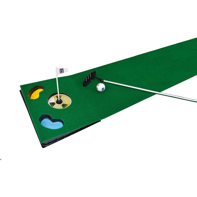 PGA Tour 6ft Home & Office Putting Mat with Collapsible Putter