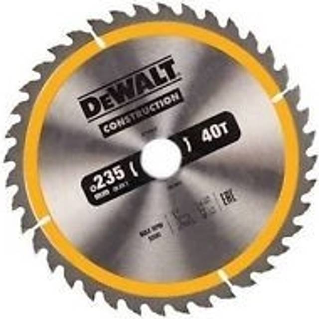 DeWalt Construction Circular Saw Blade 235mm 40T 30mm