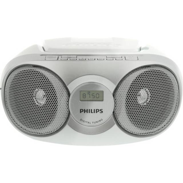 Philips AZ215S CD-Soundmachine (Digital UKW, ljudingång, 3 watt, lätt att använda) Silver
