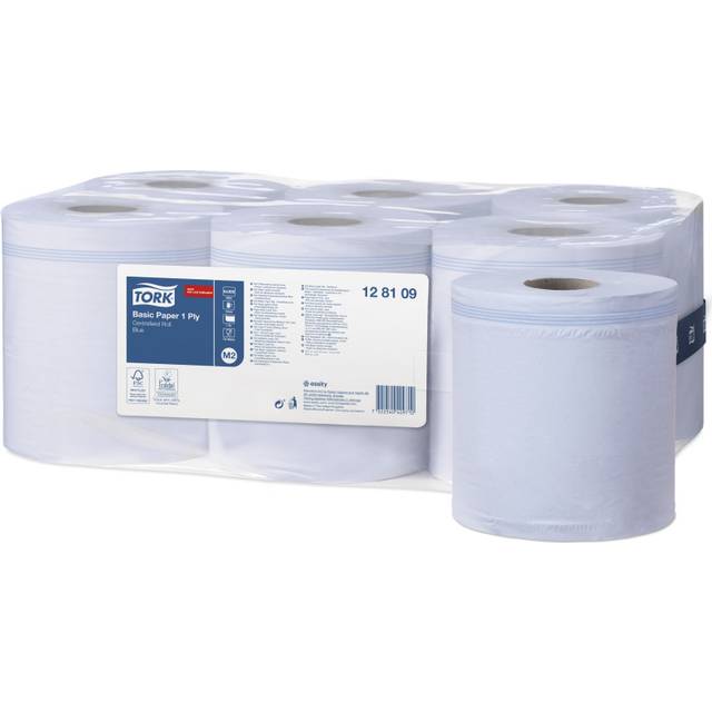 Tork Multi Pack Blue Basic 1 Ply Centrefeed Roll 300m (1 x 6)