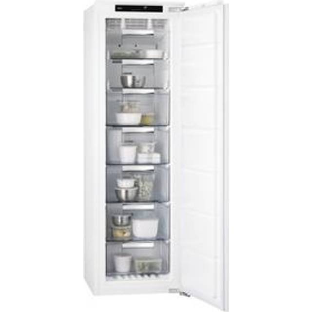 AEG ABE818E6NC - Frys - upprätt - inbyggd - fördjupning - bredd: 56 cm - djup: 55 cm - höjd: 178 cm - 204 liter - Klass E - vit
