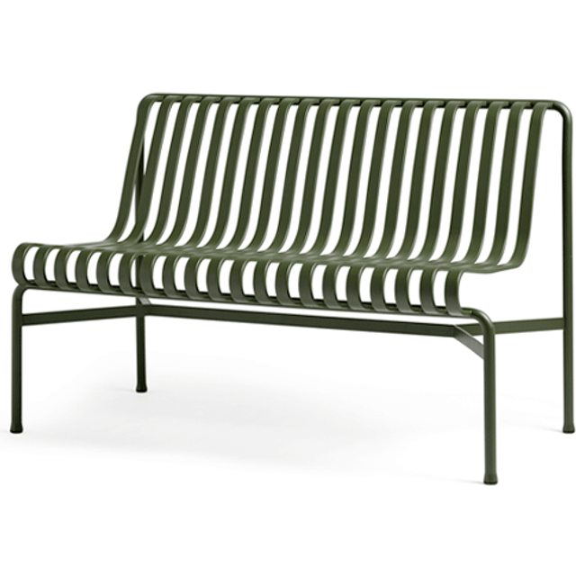 HAY - PALISSADE / Dining Bench without armrest - Trädgårdsbänk - Anthracite - W120 X D70 X H80 cm