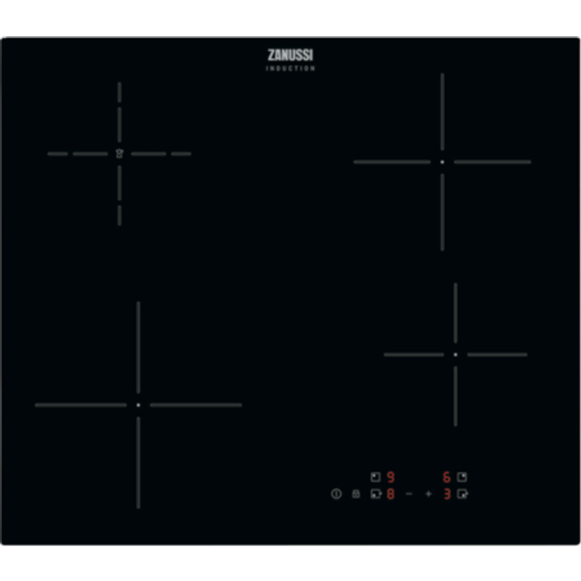 Zanussi ZIBN646K 60cm 4 zone Plug and Play Induction Hob, Touch Controls