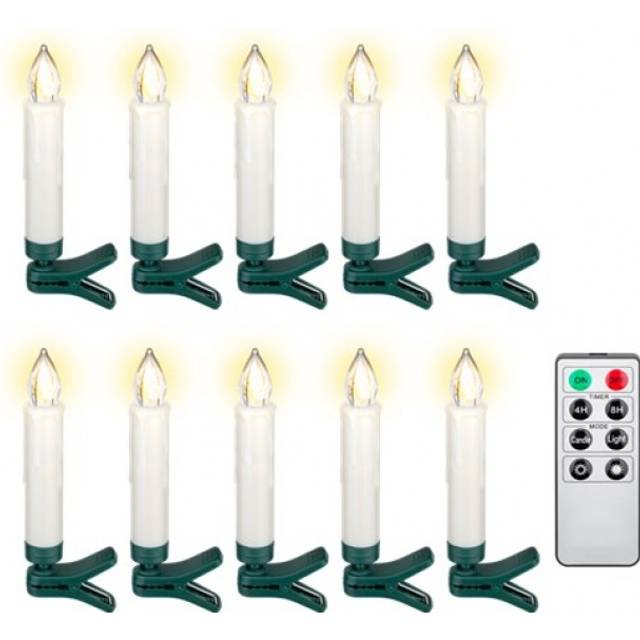 Goobay LED julgransbelysning inkl. Fjärrkontroll, 10 st.