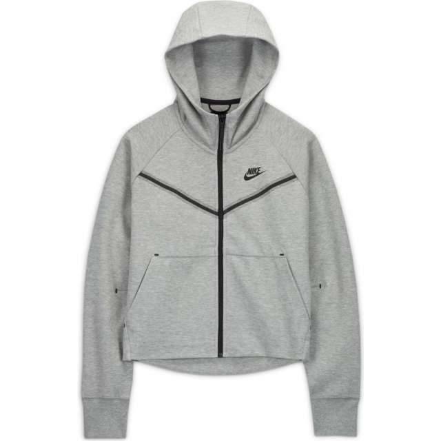 Nike Luvtröja Tech Fleece - Grå Dam - ['Grå'] (X-Large)