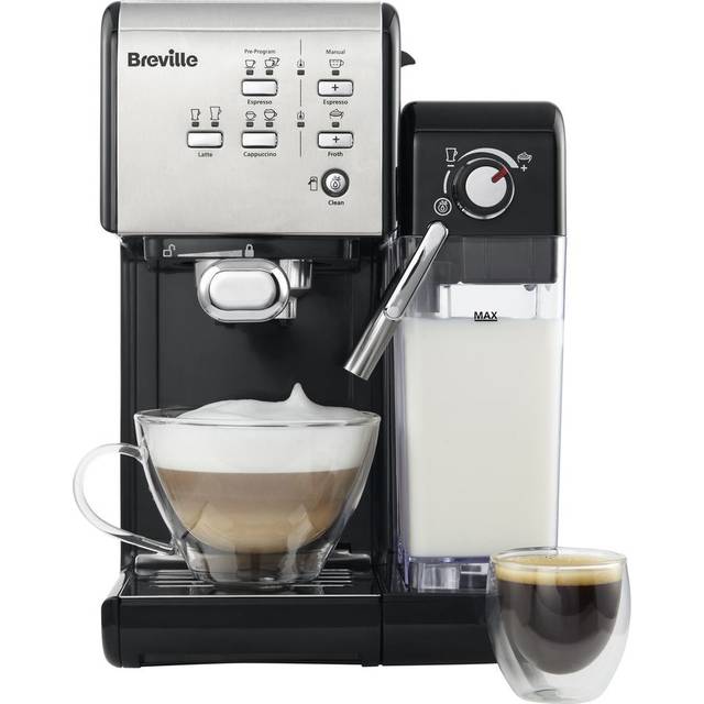 Breville One-Touch Coffee House Coffee Machine Makes Espresso Cappuccino & Latte - black