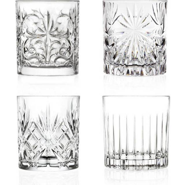 4 Piece 340ml Mixology Whisky Glass Set