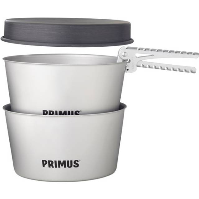 Primus Essential Pot Set Camping Cookware Set, 2.3L Grey - Grey/Black