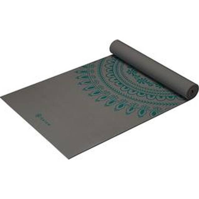 Gaiam Teal Yoga Mat 6mm Träningsutrustning Grey - ONE SIZE