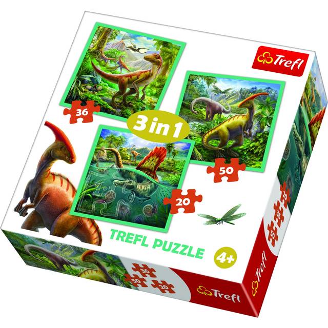 TREFL pussel Dinosaurs 3 i 1 set
