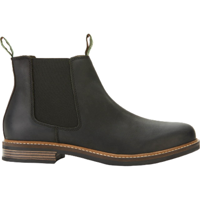Barbour Men's Farsley Leather Chelsea Boots Black - UK 12