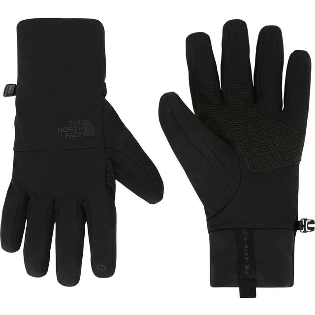 Men's The North Face Apex Etip Insulated Gloves - Black - Size S - Touch Screen Compatible - Softshell - Durable Water Resistant - Recycled Polyester