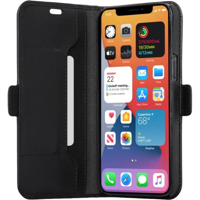 dbramante Copenhagen Slim iPhone 12 Pro Max Lædercover, Sort