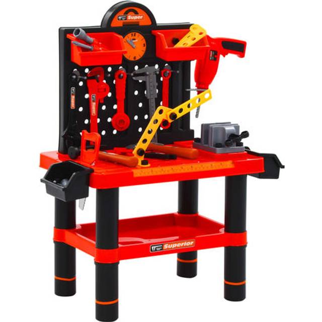 Tegmen 51 Piece Kids&#039; Playroom Toy Workbench Set
