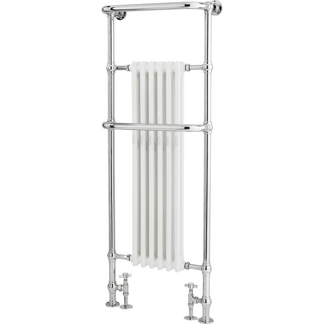 Hudson Reed Brampton Radiator Heated Towel Rail 1500mm h x 574mm w - White/Chrome
