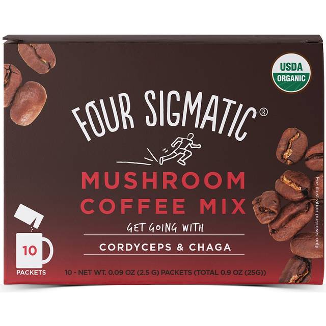 Four Sigmatic Protect Instant Coffee with Chaga and Cordyceps Mushrooms 10 Packets