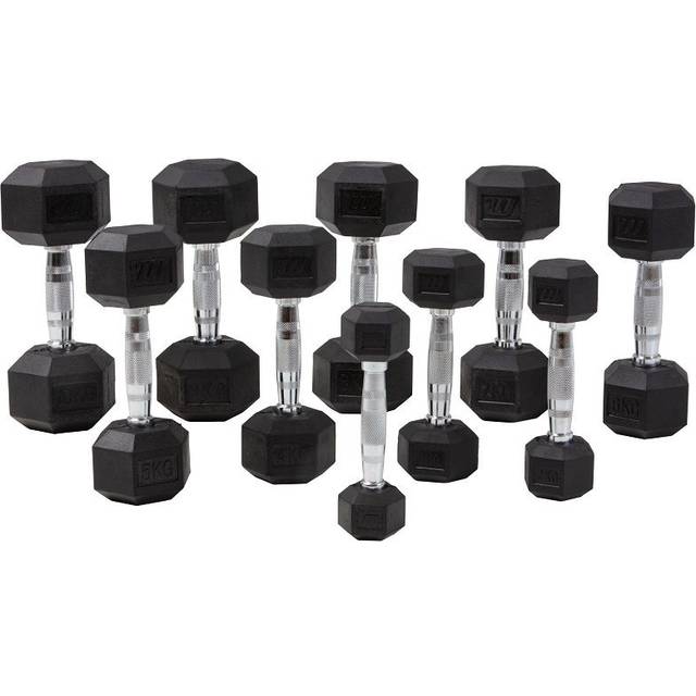 Hantelset Master Fitness Hexagon 1-10 Kg