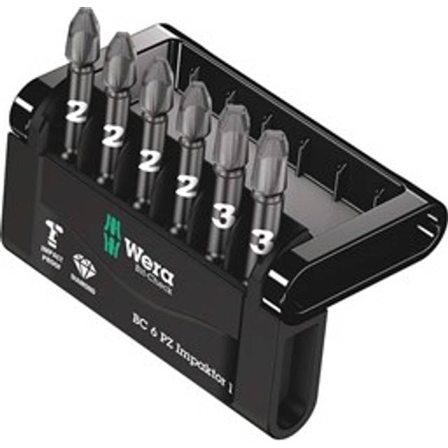 Wera Bit-Check 6 PZ Impaktor 1 Diamond Coated TriTorsion Lon