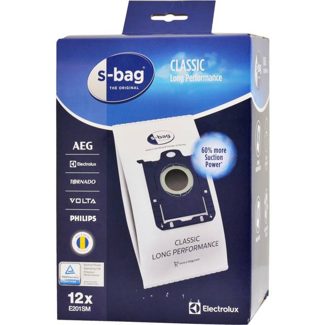 Electrolux E201SM s-bag Dammsugarpåse 12 st