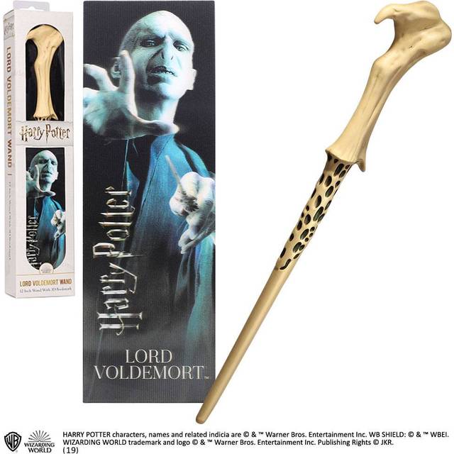 Noble Collection PVC Lord Voldemort Magic Wand & Bookmark Set