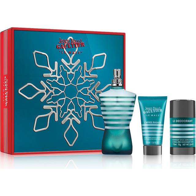Jean Paul Gaultier Le Male Gift Set 125ml EDT + 50ml Aftershave Balm + 75g Deodorant Stick