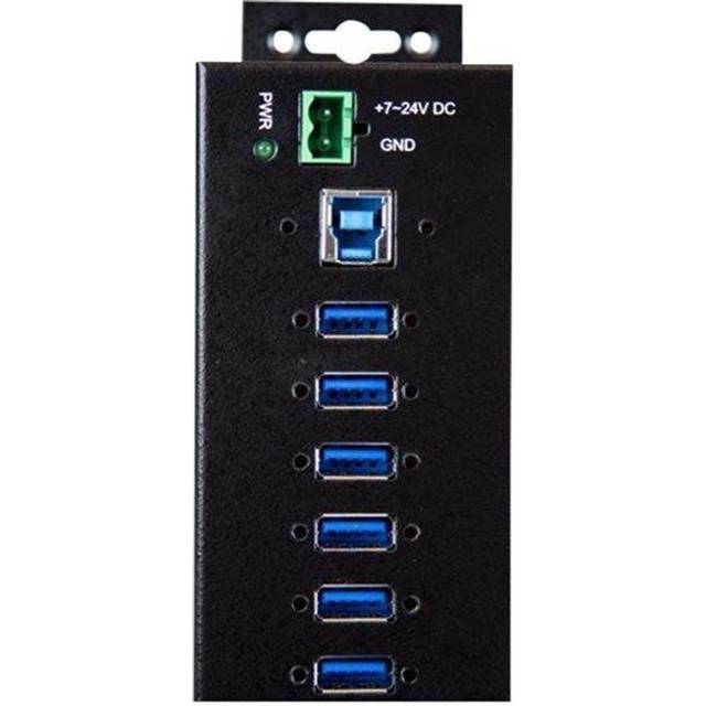 StarTech.com 10-Port USB 3.0 Hub with Power Adapter - Metal Industrial USB-A Hub with ESD & 350W Surge Protection - Din/Wall/Desk Mountable - High Speed USB 3.2 Gen 1 (5Gbps) Hub