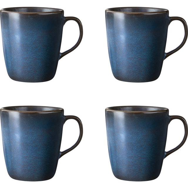 Aida RAW - MUG med handtag 35 CL - 4 PC - metallisk brun