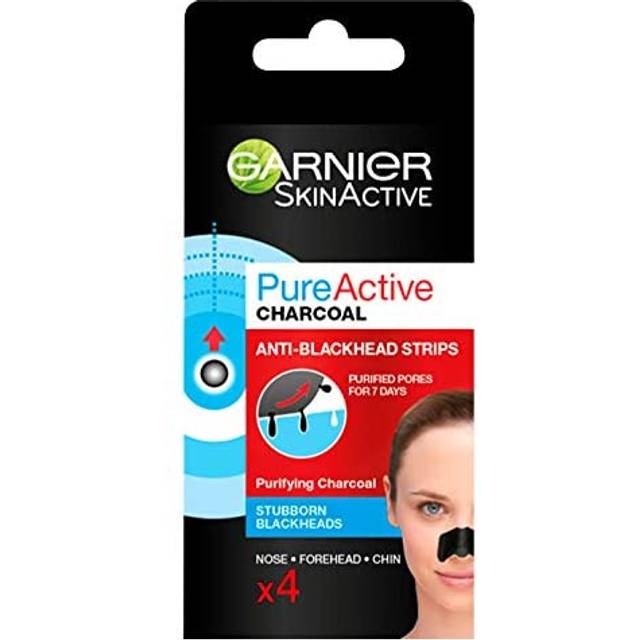 Garnier Pure Active Anti-Blackhead Charcoal Nose Strips Pack of 4
