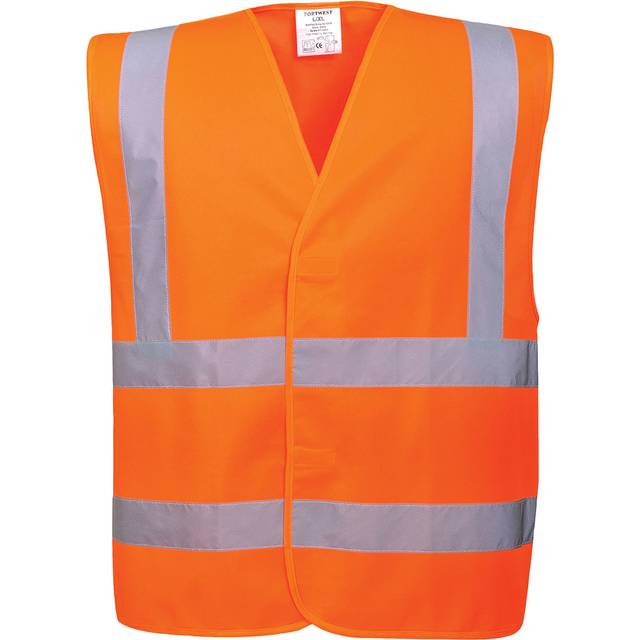 Portwest Hi-Vis Two Band & Brace Vest - Orange - Small-Medium