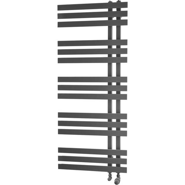 Towelrads Cobham Open Ended Ladder Towel Rail Radiator - Anthracite 1200x500